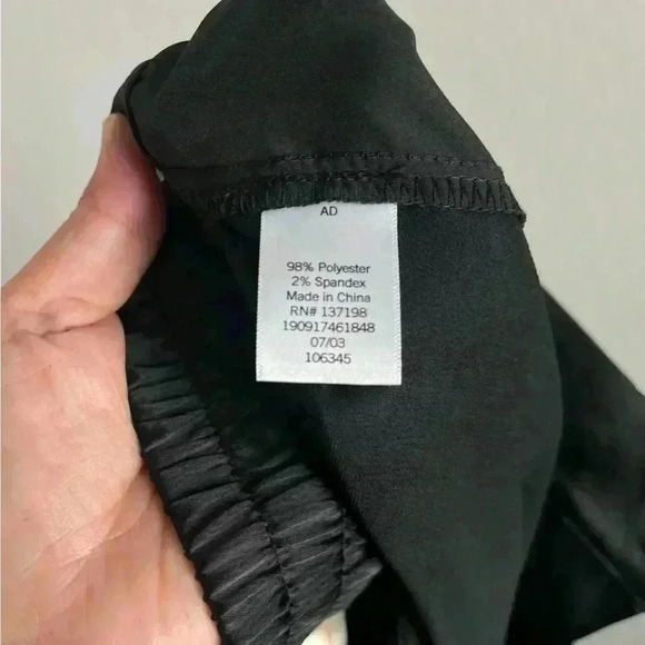 Intempo Black Wide Leg Elastic Pants Size Large NWT - Picture 11 of 12